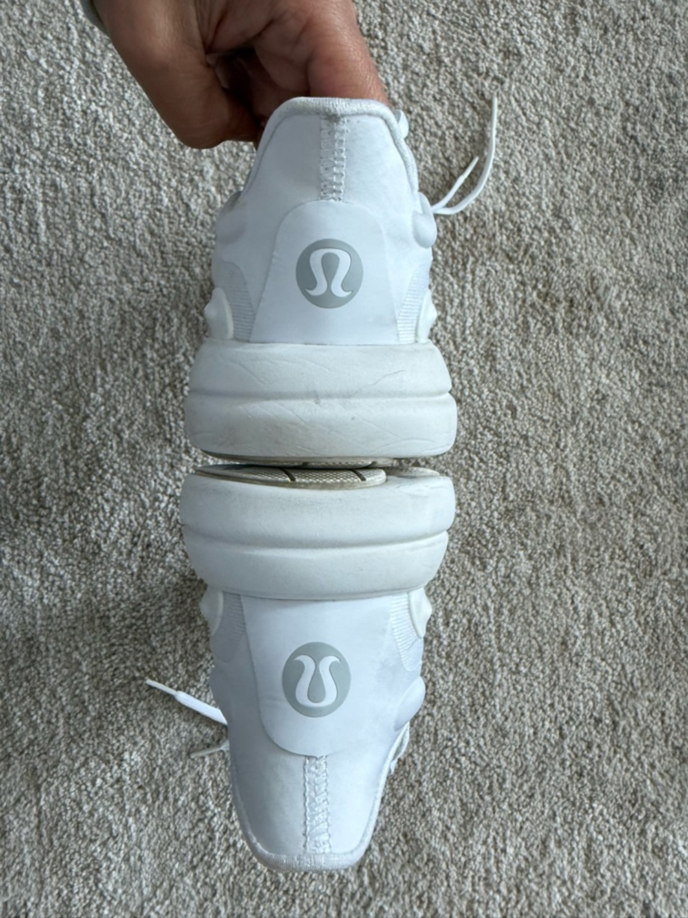 Lululemon Chargefeel Low Womens Workout Shoe White / White / Silver Drop - Picture 13 of 16